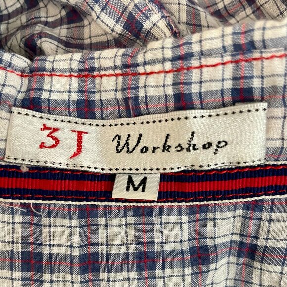 Johnny Was Phoebe Ruched Eyelet Cotton Embroidered Shirt - Picture 3 of 9